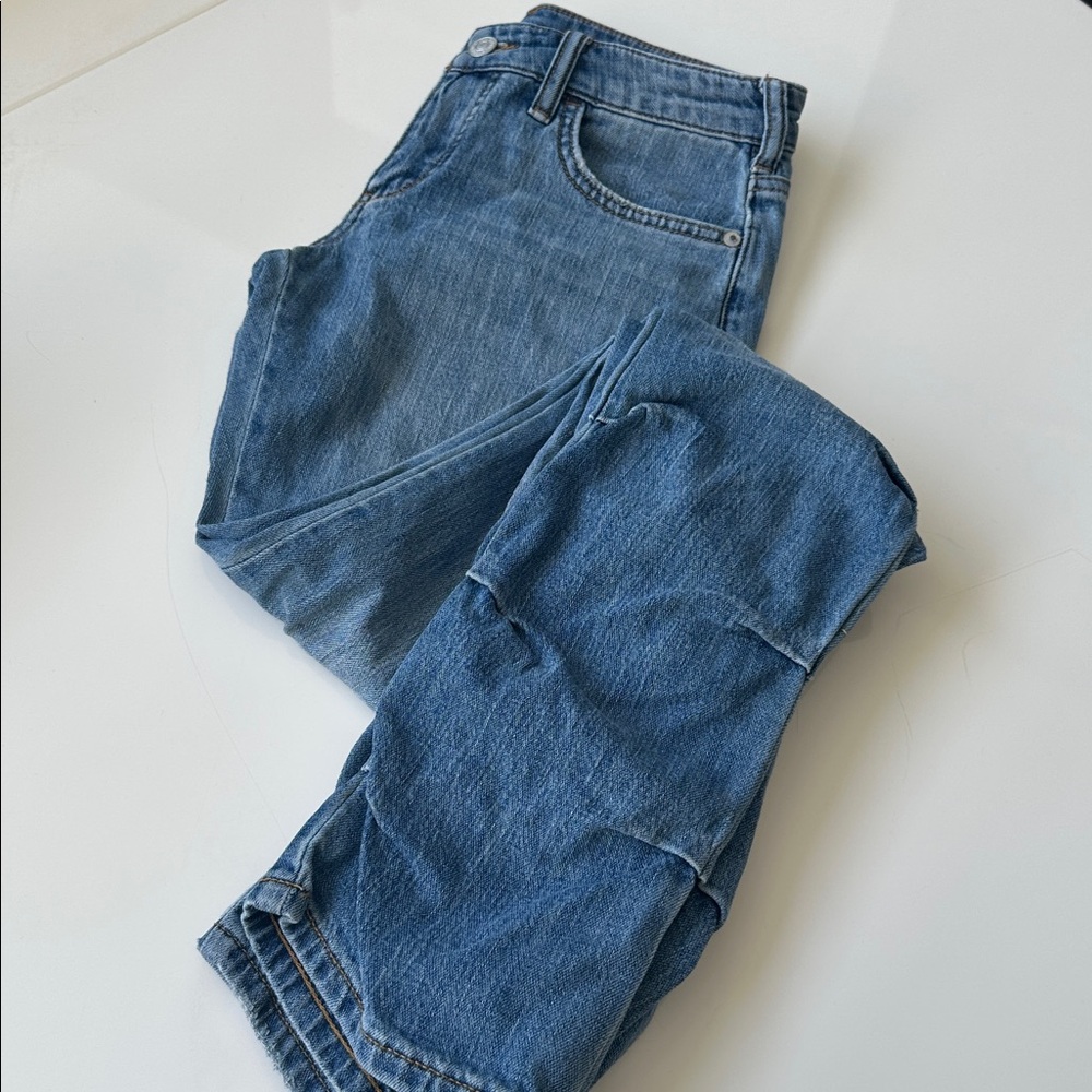 Anthropologie Pilcro Low-Rise Ruched Boot Jeans